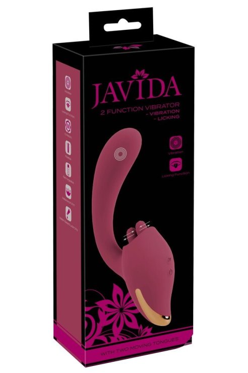 Вибратор со стимулятором клитора 2 Function Vibrator JAVIDA
