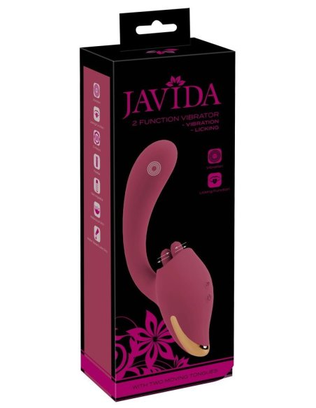 Вибратор со стимулятором клитора 2 Function Vibrator JAVIDA