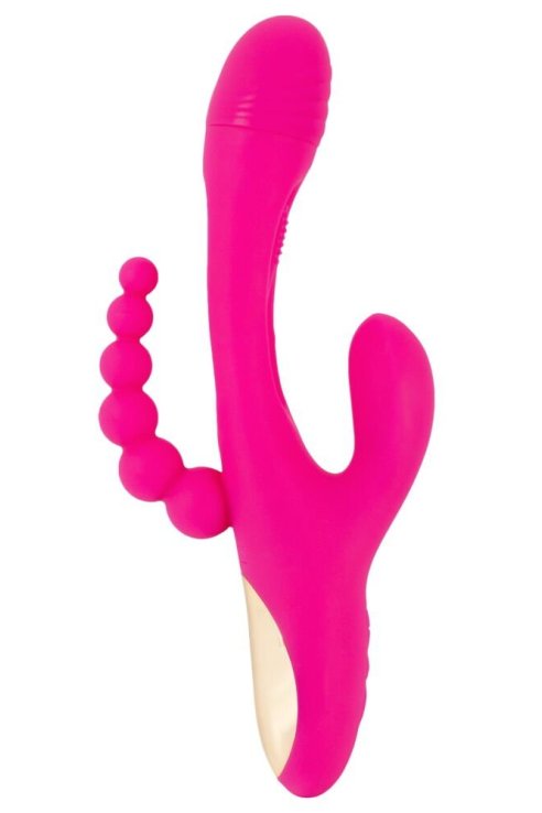 Vibrator za trostruku stimulaciju Triple Vibe With Flicking Tongue Sweet Smile