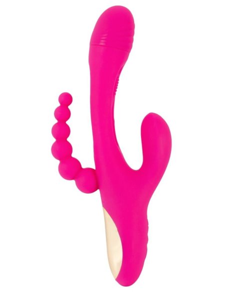 Vibrator za trostruku stimulaciju Triple Vibe With Flicking Tongue Sweet Smile