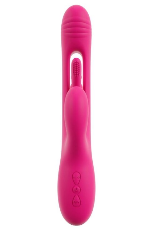 Vibrator za trostruku stimulaciju Triple Vibe With Flicking Tongue Sweet Smile