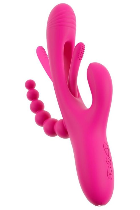 Vibrator za trostruku stimulaciju Triple Vibe With Flicking Tongue Sweet Smile