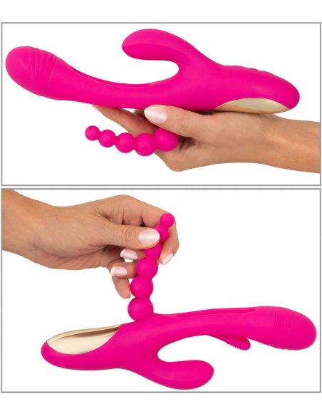 Vibrator za trostruku stimulaciju Triple Vibe With Flicking Tongue Sweet Smile