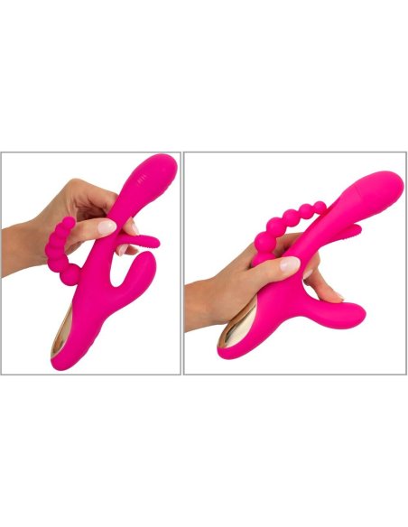 Vibrator za trostruku stimulaciju Triple Vibe With Flicking Tongue Sweet Smile