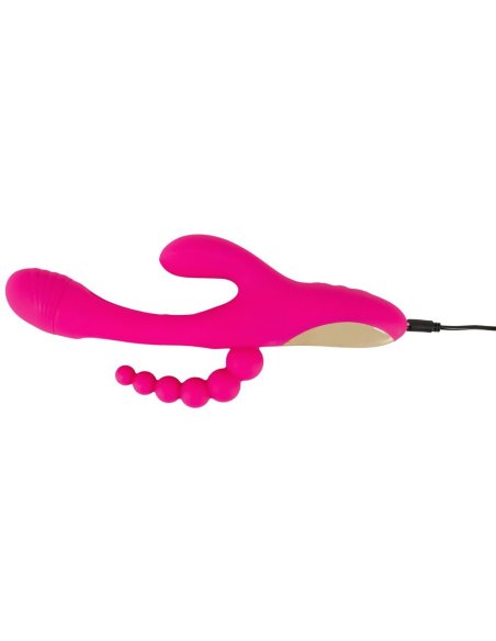 Vibrator za trostruku stimulaciju Triple Vibe With Flicking Tongue Sweet Smile