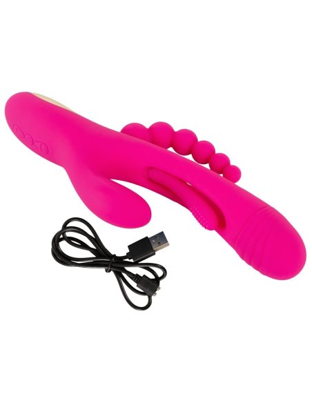 Vibrator za trostruku stimulaciju Triple Vibe With Flicking Tongue Sweet Smile