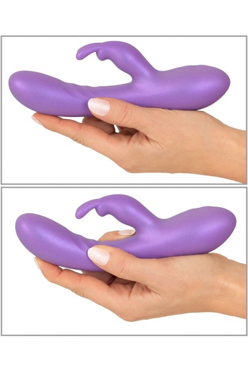 Вибратор со стимулятором клитора Flexible Rabbit Sweet Smile