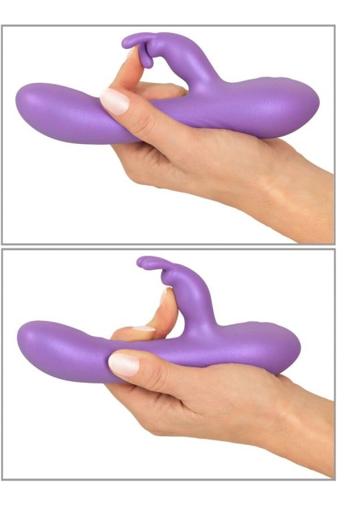 Вибратор со стимулятором клитора Flexible Rabbit Sweet Smile