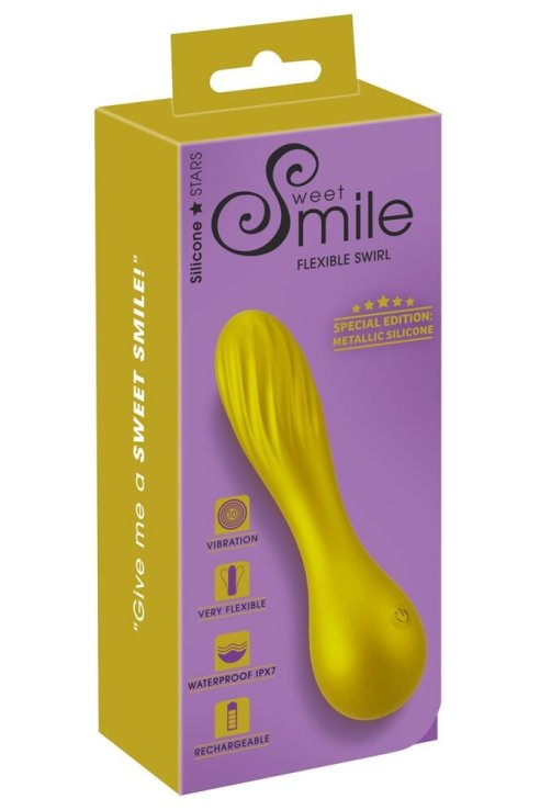 Мини вибратор Flexible Swirl Sweet Smile