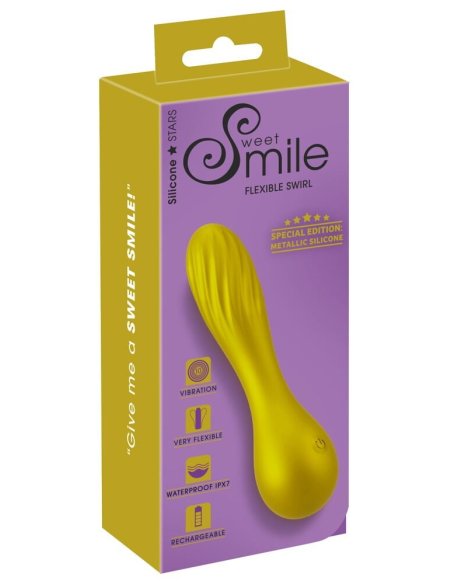 Мини вибратор Flexible Swirl Sweet Smile