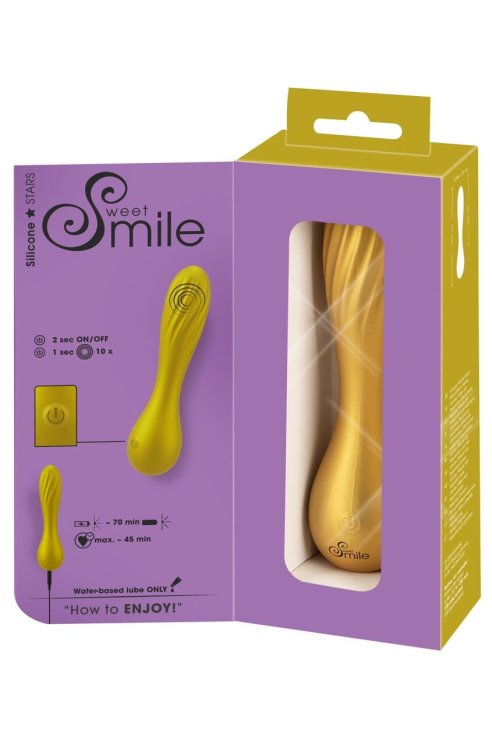 Мини вибратор Flexible Swirl Sweet Smile