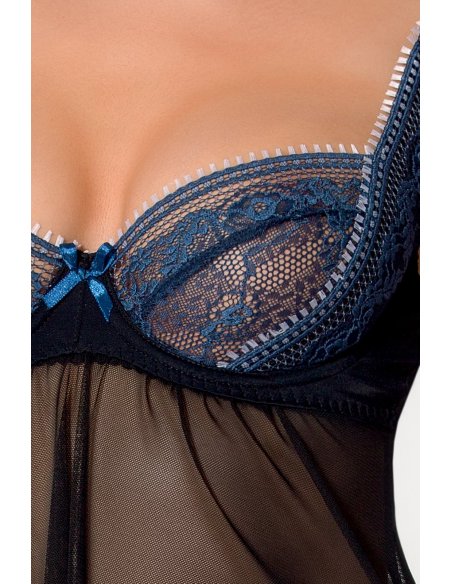 Комплект GISELE CHEMISE black S/M - Passion