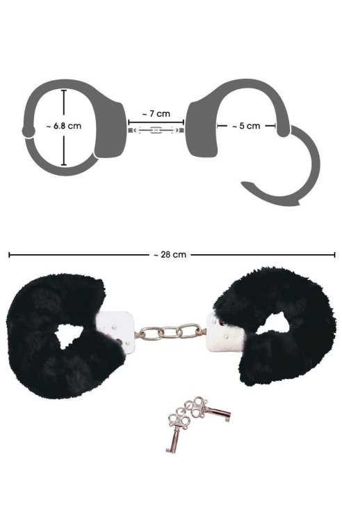 Metalne lisice sa krznom Handcuffs Bad Kitty