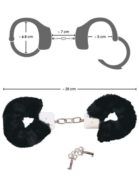 Metalne lisice sa krznom Handcuffs Bad Kitty