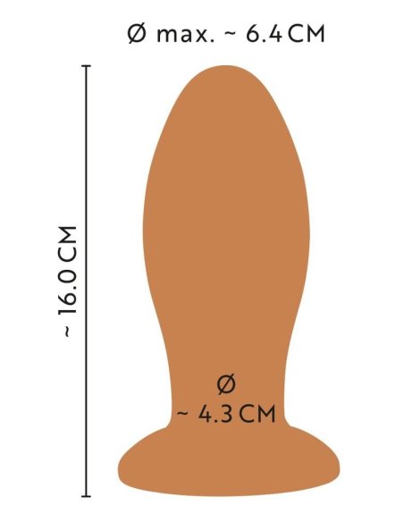Soft Butt Plug with suction cup ANOS