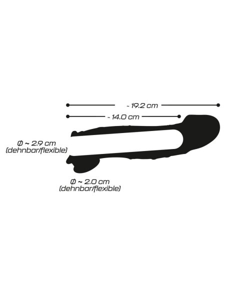 Navlaka za penis Penis Sleeve with extension + ball ring