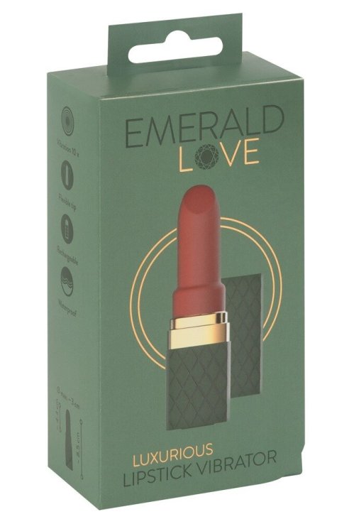 Luxurious Lipstick Vibrator Emerald Love