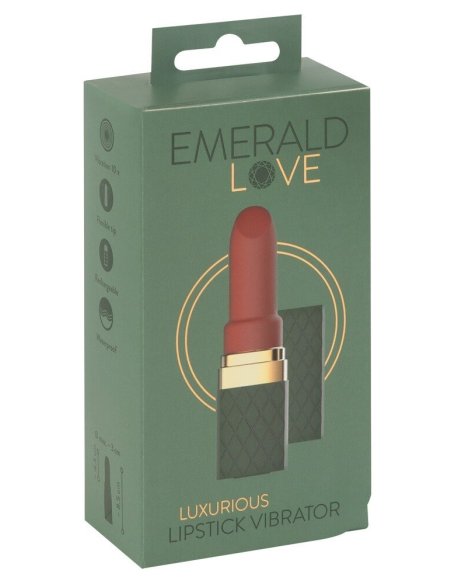 Luxurious Lipstick Vibrator Emerald Love