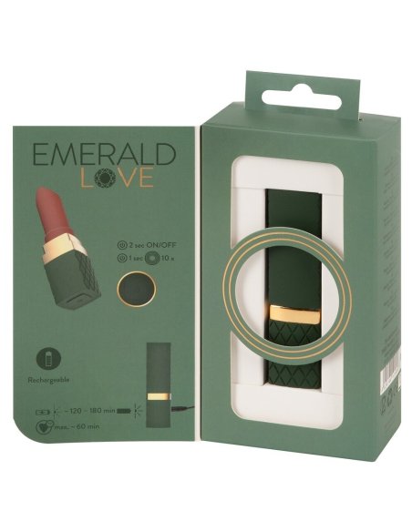 Luxurious Lipstick Vibrator Emerald Love
