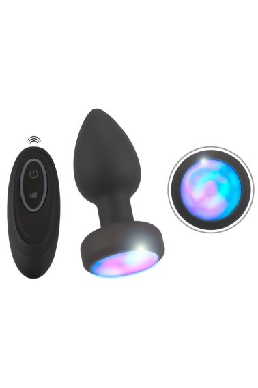 RC Flashing Butt Plug with Vibration ANOS