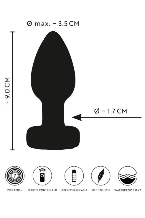 Vibrokupa RC Flashing Butt Plug with Vibration ANOS