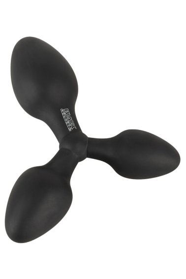 Training triple butt plug Black Velvets