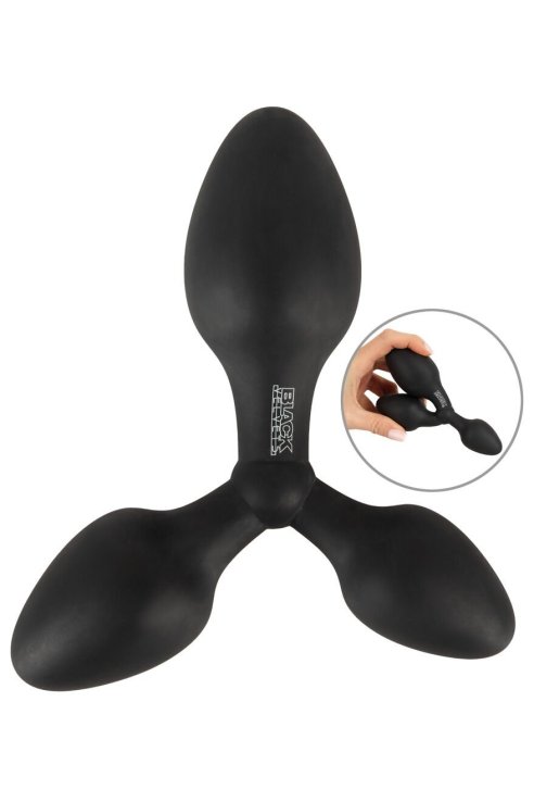 Abalba kupa Training triple butt plug Black Velvets