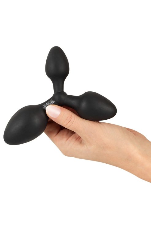 Abalba kupa Training triple butt plug Black Velvets