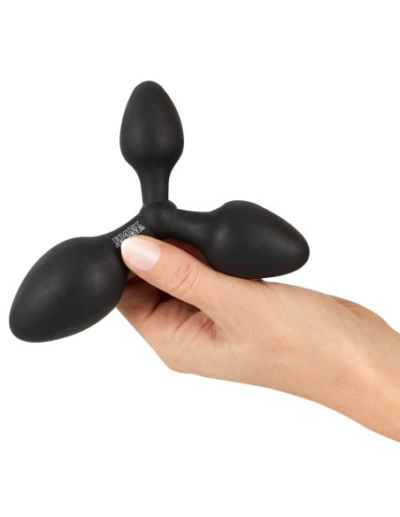 Abalba kupa Training triple butt plug Black Velvets