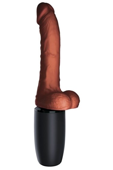 Вибратор 7.5" Thrusting Cock with Balls King Cock Plus