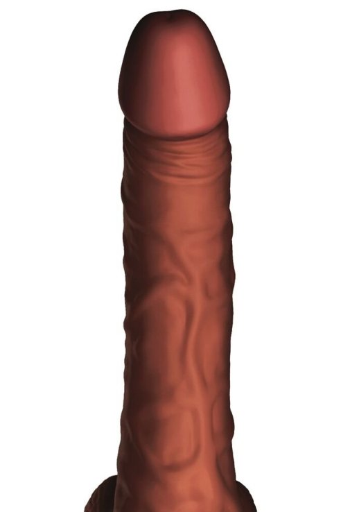 Vibrating 7.5" Thrusting Cock with Balls King Cock Plus