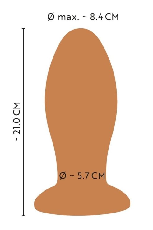 Анальная пробка Soft Butt Plug with suction cup ANOS XXL