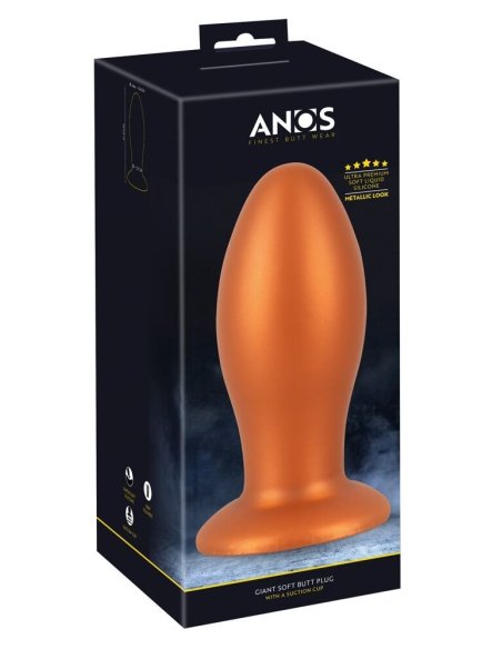 Analna kupa Soft Butt Plug with suction cup ANOS XXL