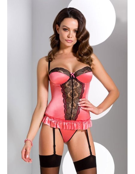 Korset ROSALIE CORSET pink L/XL - Casmir