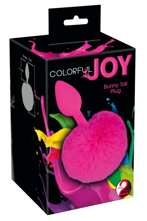 Анальная пробка Colorful Joy Bunny Tail