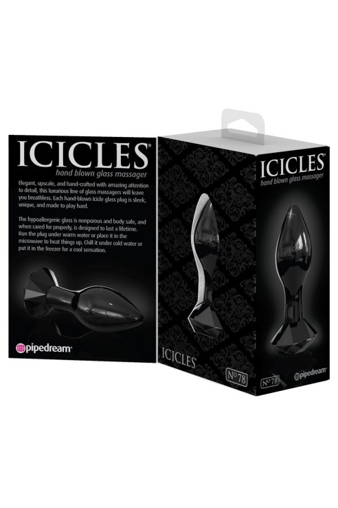 Анальная пробка Icicles Black