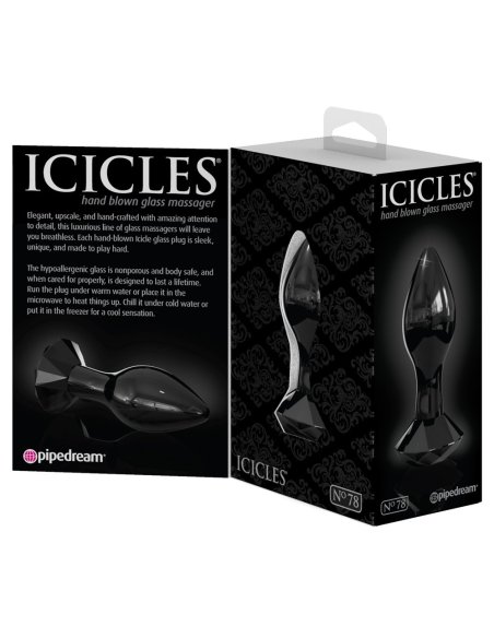 Анальная пробка Icicles Black