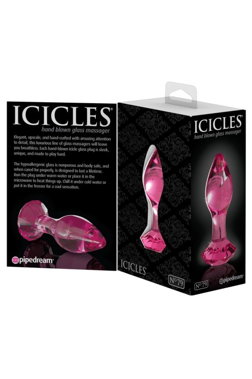 Анальная пробка Icicles Pink