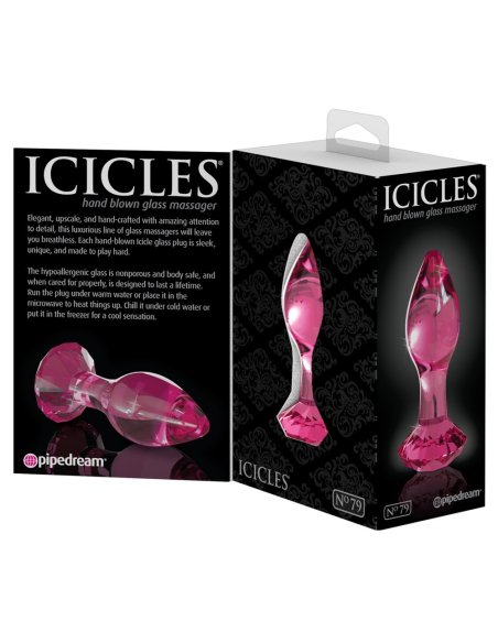 Анальная пробка Icicles Pink