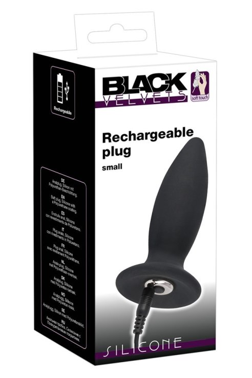 Анальная пробка Black Velvets Recharge Plug S