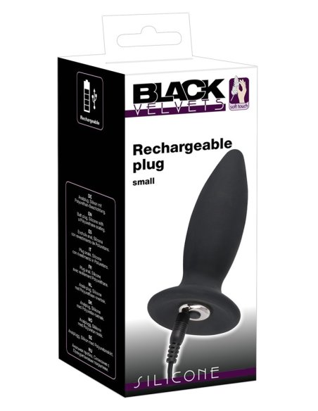 Анальная пробка Black Velvets Recharge Plug S