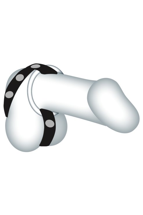 Cock Ring Leather Strap by Sextreme