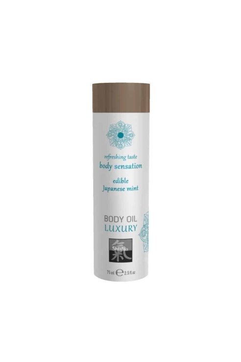 Shiatsu BODY OIL LUXURY edible Japanese mint