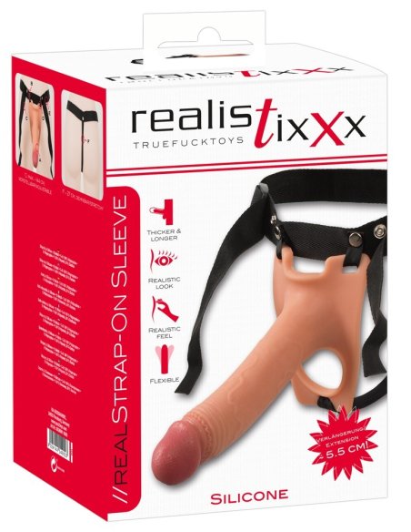 Силиконовый страпон Strap-on Realistixxx Sleeve