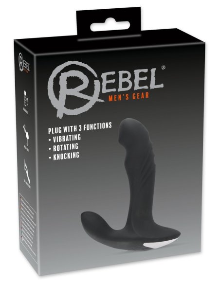 Массажер простаты Rebel Plug with Perineum Stimulator