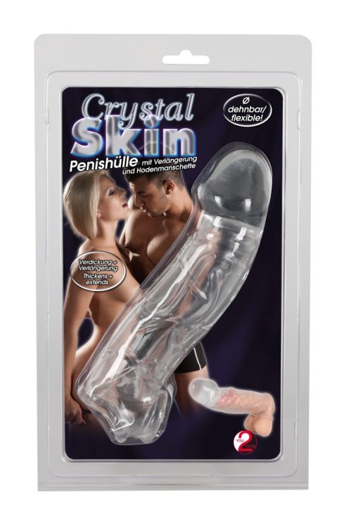 Насадка на пенис Crystal Skin Penis Sleeve