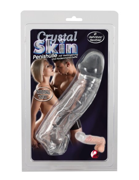 Насадка на пенис Crystal Skin Penis Sleeve