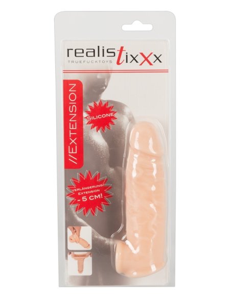 Penis sleeve Realistixxx Extension, 5 cm