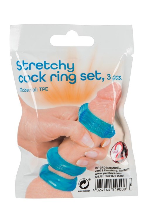 Кольца на пенис Stretchy Cock Ring Set