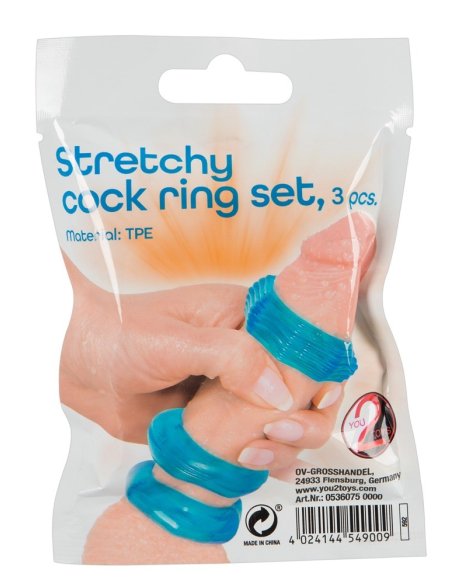 Кольца на пенис Stretchy Cock Ring Set